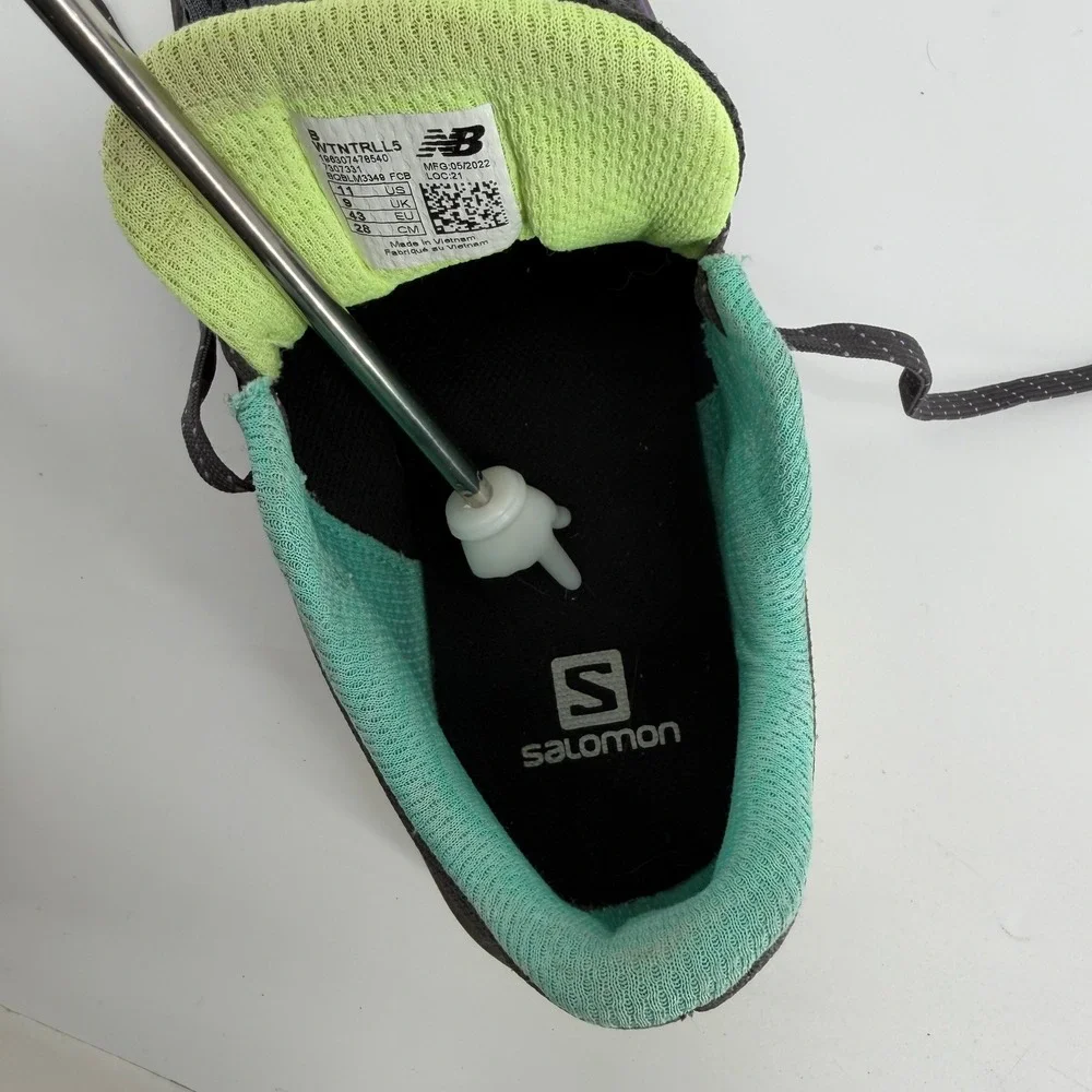 New Balance Nitrel v5 Trail Running Shoes Mens 11 Black‎ Purple WTNTRLL5 Hike